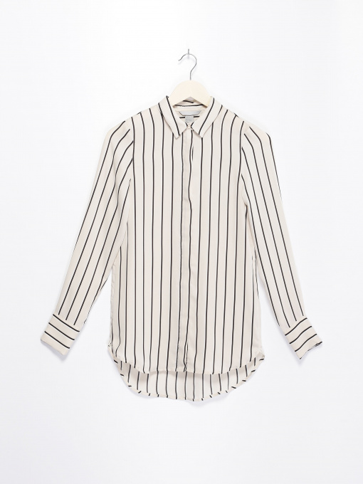 Рубашки H&M модель 0478125_бежевий комб. Фото