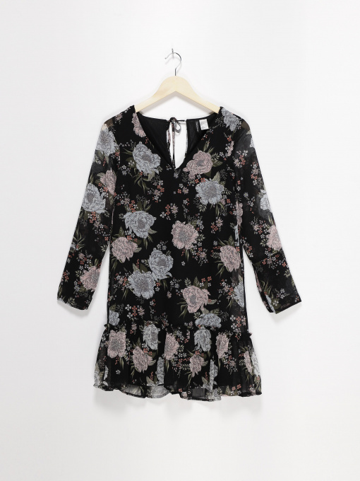 Платья H&M модель 0489119_чорний комб. Фото