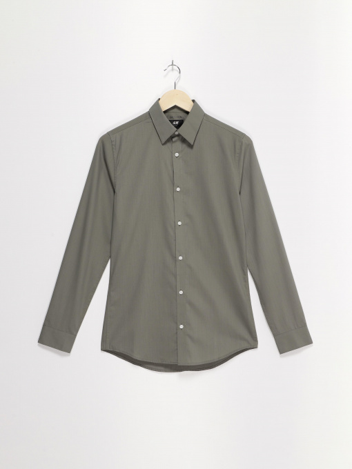 Рубашки H&M модель 0501616_хакі Фото