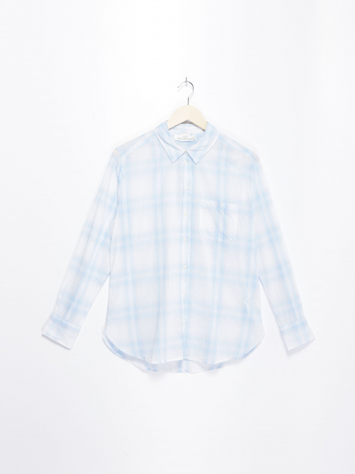 Рубашки H&M модель 0508691_с.блакитний комб. Фото