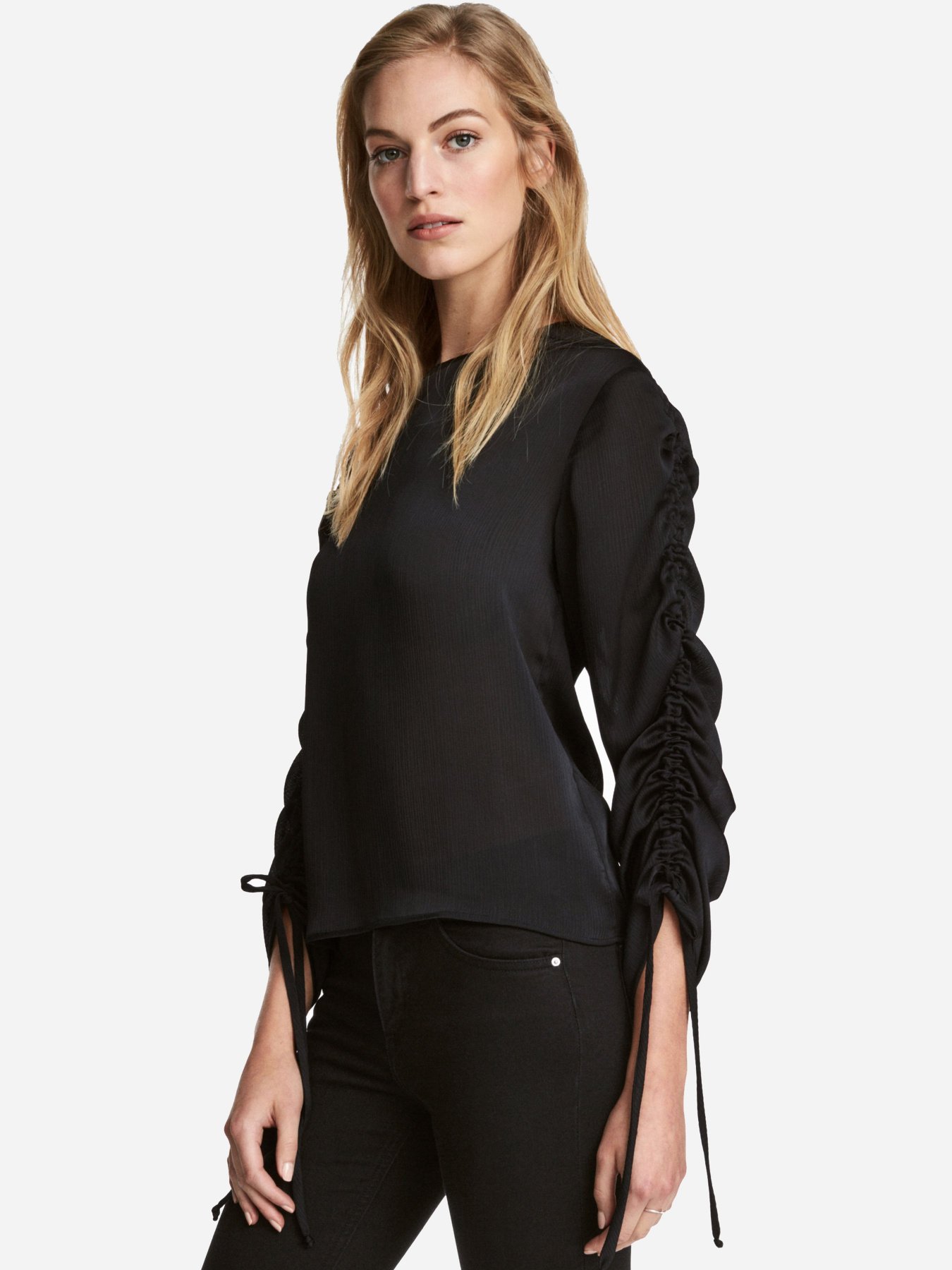 Рубашки H&M модель 0510556_чорний Фото