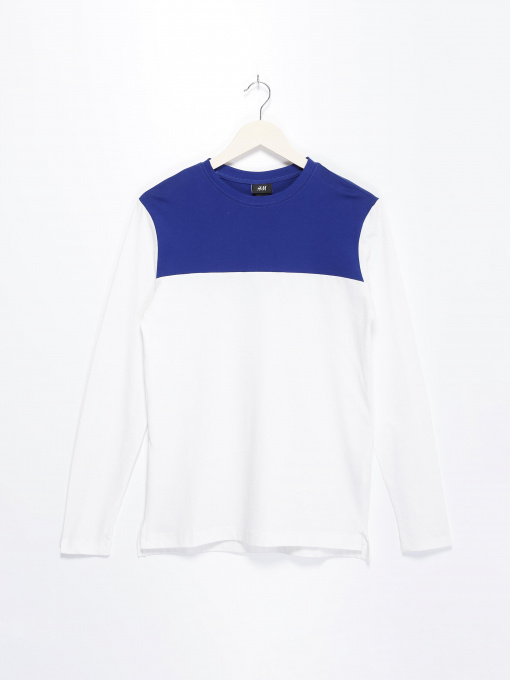 Худи и свитшоты H&M модель 0558178_білий з синім Фото