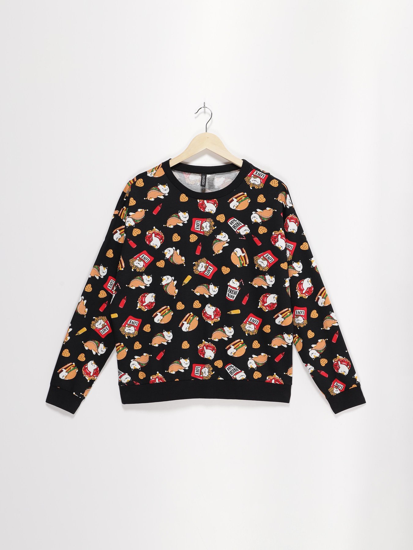 Худі та світшоти H&M модель 0570474_чорний комб. Фото