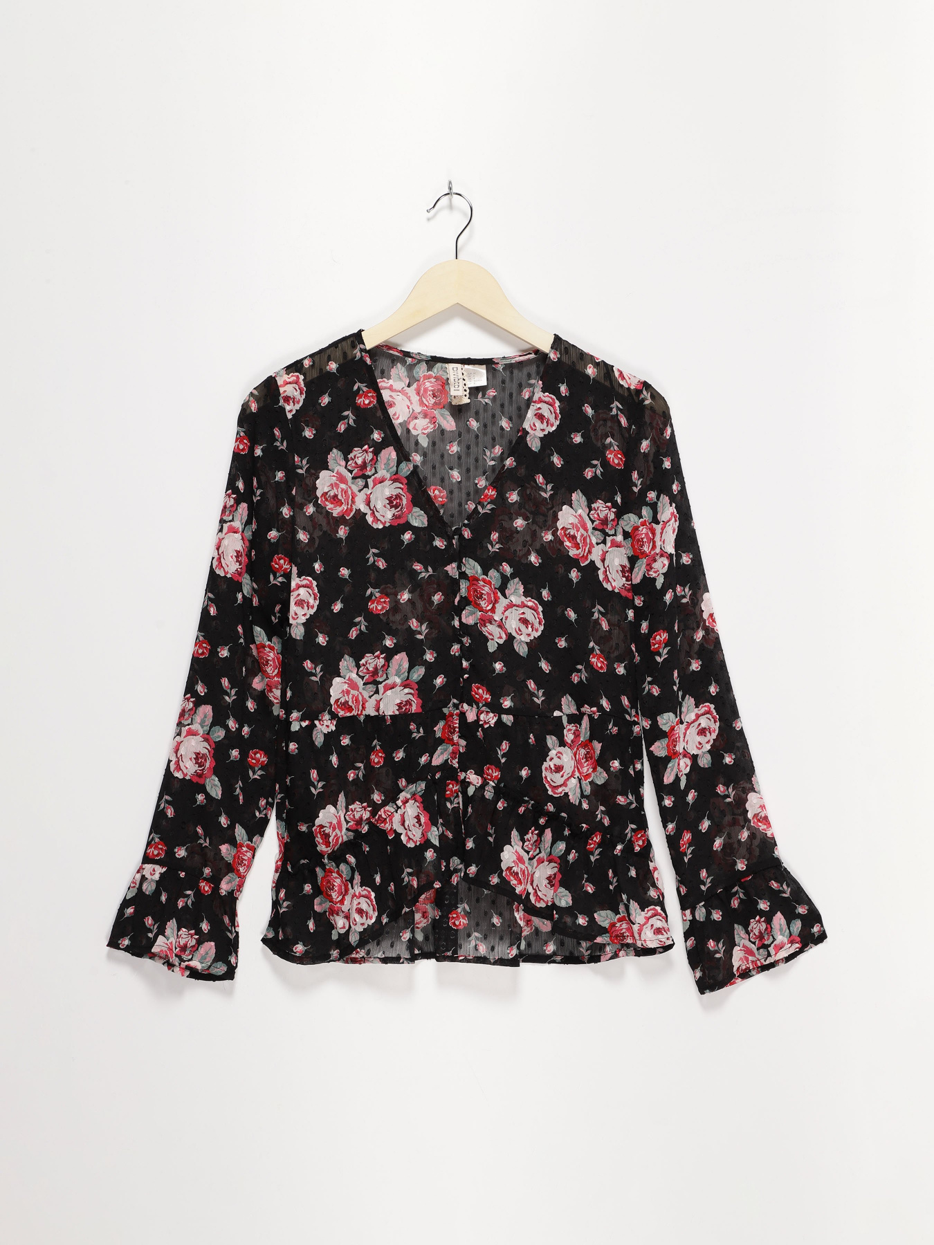 Сорочки H&M модель 0579535_чорний комб. Фото
