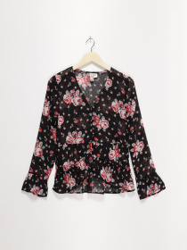 Сорочки H&M модель 0579535_чорний комб. Фото