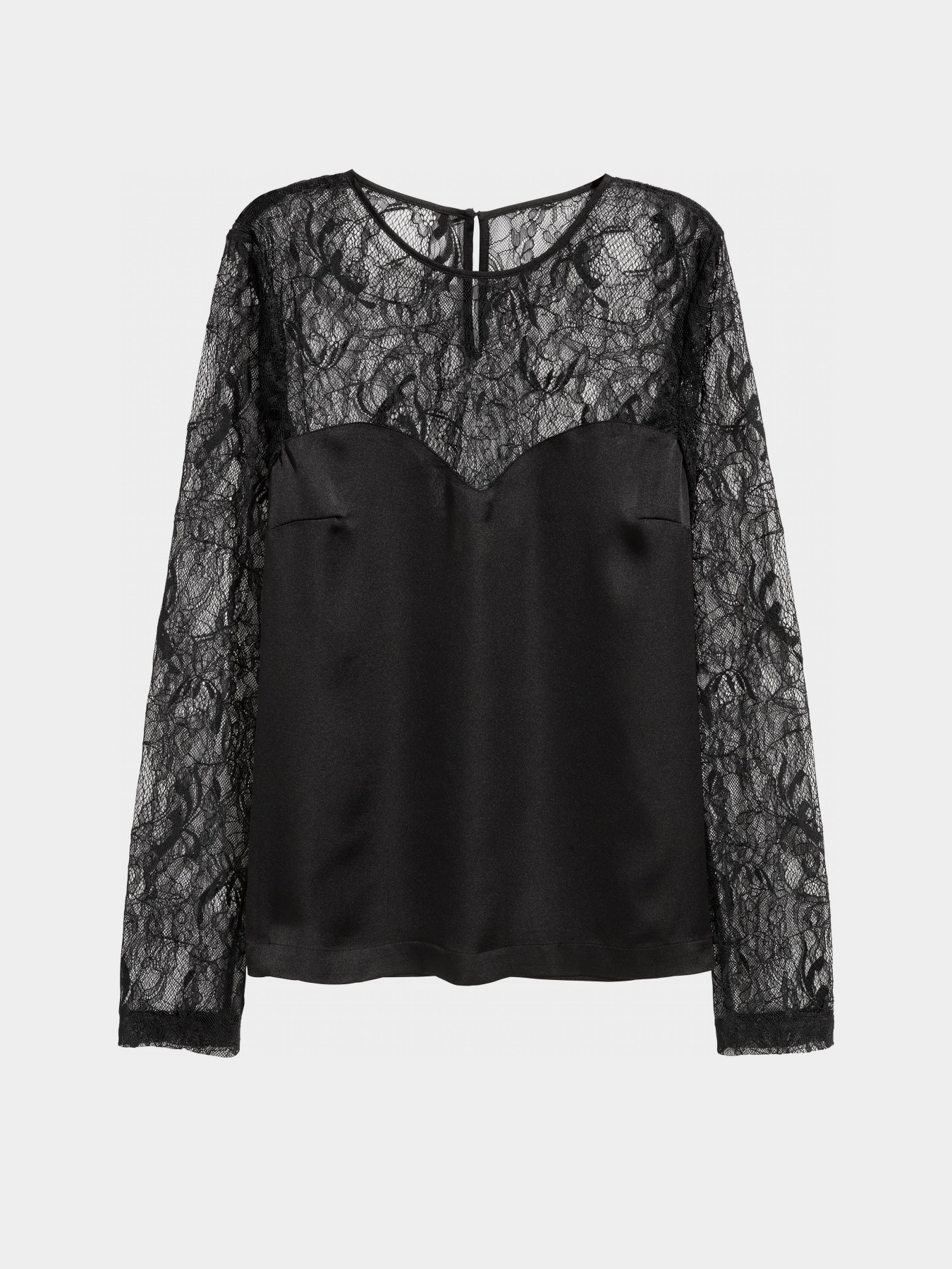 Рубашки H&M модель 0585656_чорний Фото