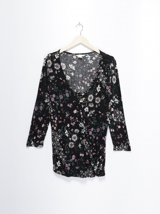 Рубашки H&M модель 0586664_чорний комб. Фото