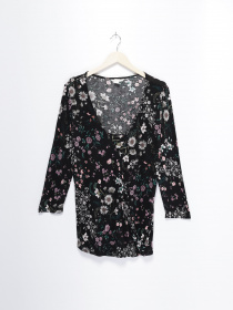 Сорочки H&M модель 0586664_чорний комб. Фото