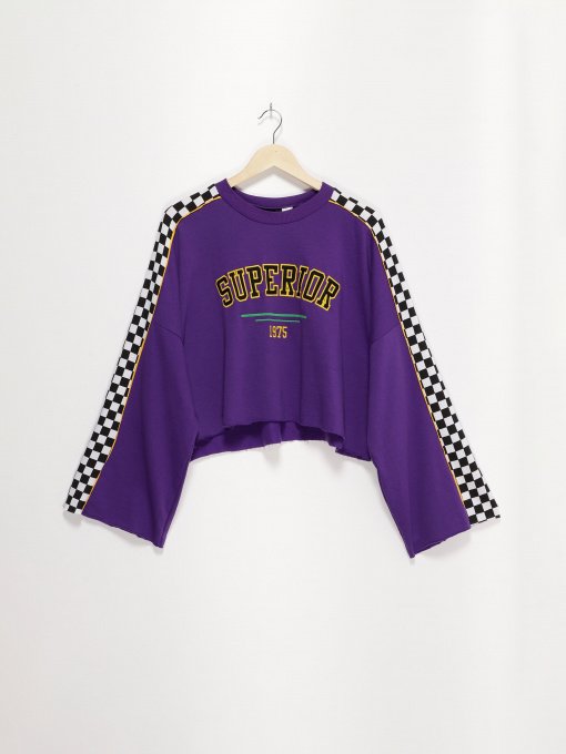 Худи и свитшоты H&M модель 0592773_фіолетовий комб. Фото