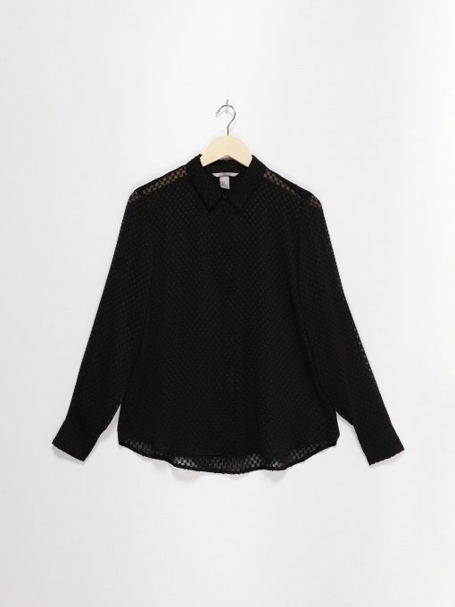 Рубашки H&M модель 0610730_чорний Фото