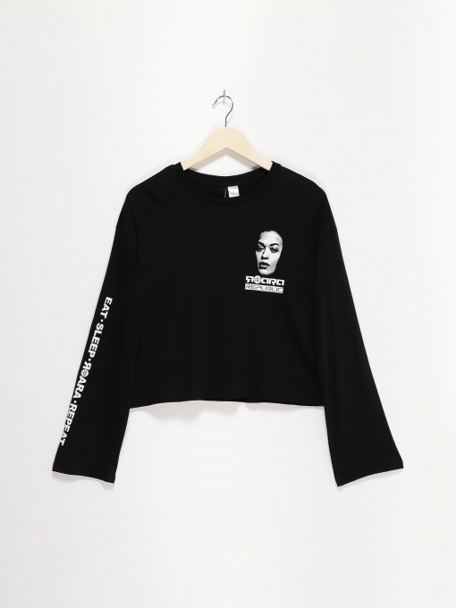Худи и свитшоты H&M модель 0636768_чорний Фото
