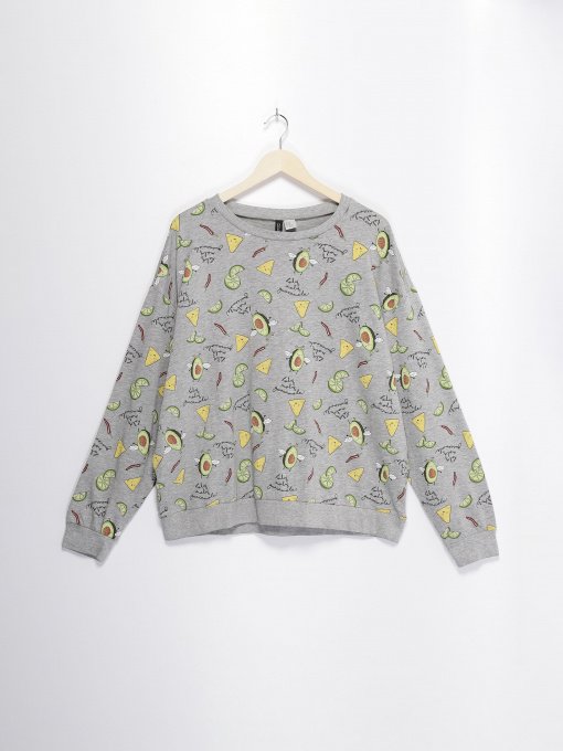 Худи и свитшоты H&M модель 0646592_сірий комб. Фото