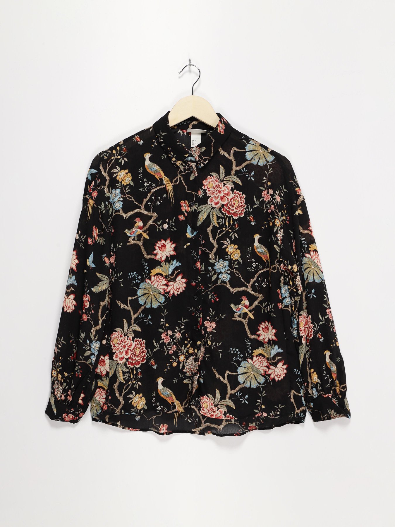 Сорочки H&M модель 0651707_чорний комб. Фото