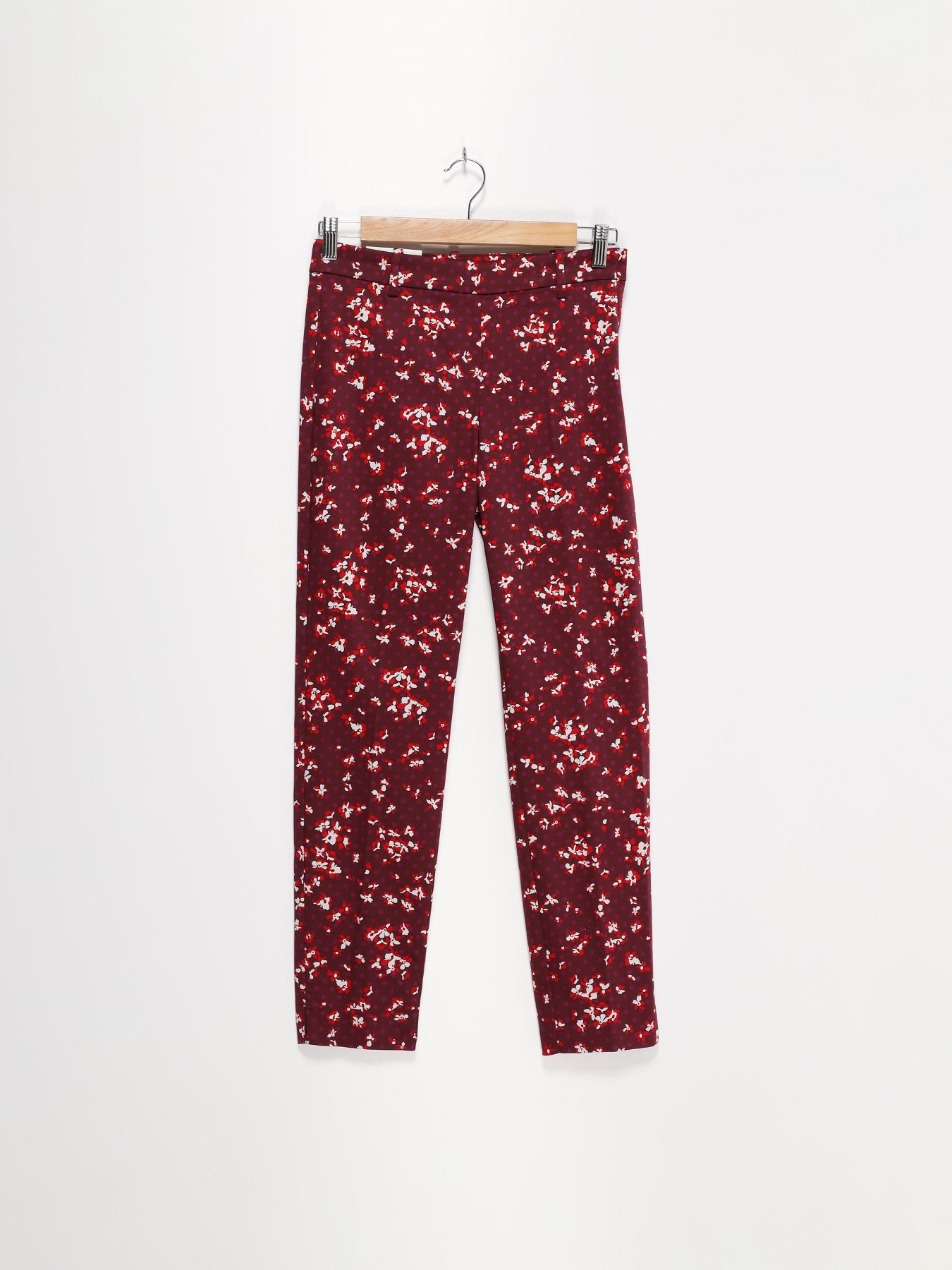 Брюки H&M модель 0665290_бордовий комб. Фото