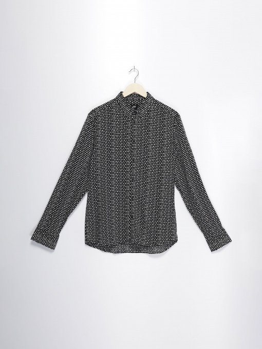 Рубашки H&M модель 0673426_чорний з білим Фото