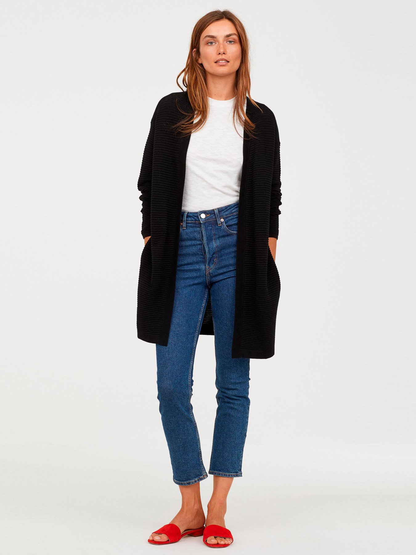 Свитры и кардиганы H&M модель 0684210_чорний Фото