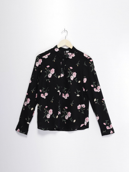 Рубашки H&M модель 0689389_чорний комб. Фото