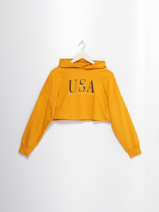 Худі та світшоти H&M модель 0700946_т.жовтий комб. Фото