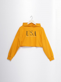 Худі та світшоти H&M модель 0700946_т.жовтий комб. Фото