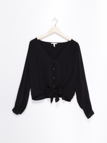 Рубашки H&M модель 0762212_чорний Фото
