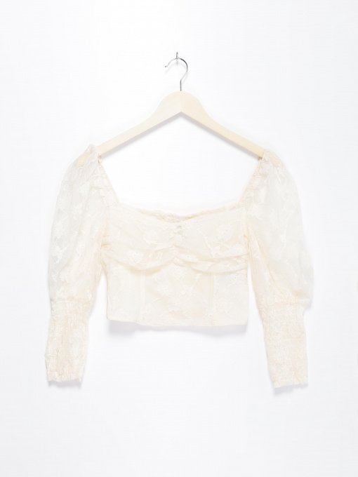 Рубашки H&M модель 0888473_бежевий Фото