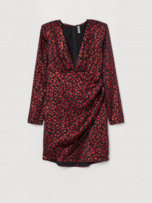 Платья H&M модель 0765210_чорний з червоним Фото