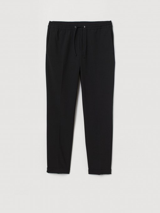 Брюки H&M модель 0766402_чорний Фото