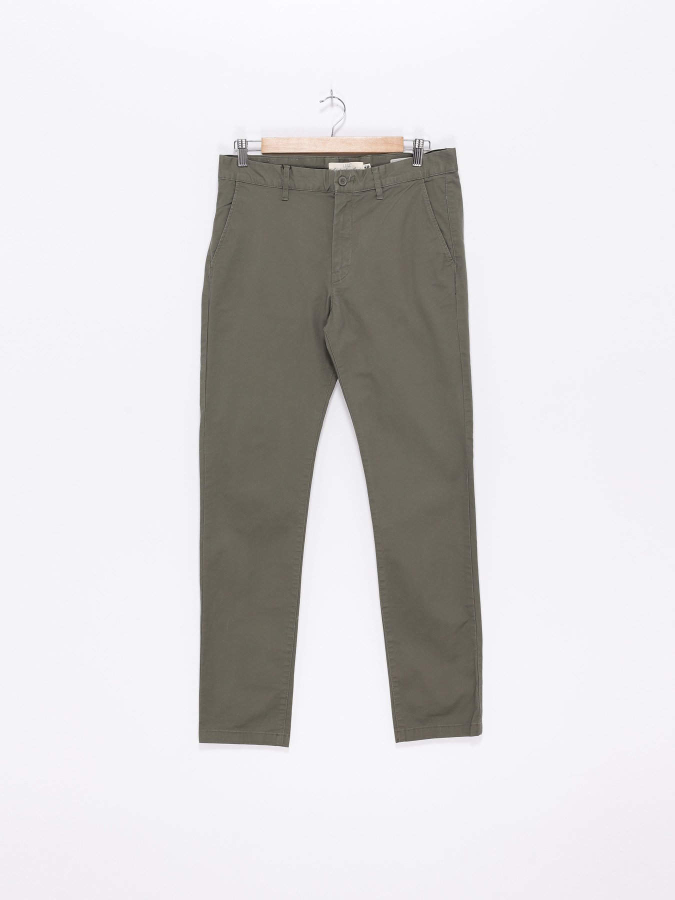 Брюки H&M модель 0290691_хакі Фото