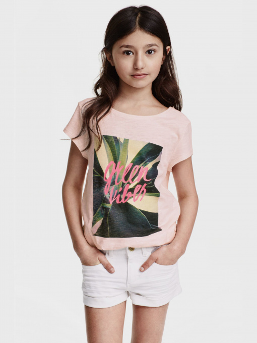 Футболки і поло H&M модель 0320247_с.рожевий комб. Фото