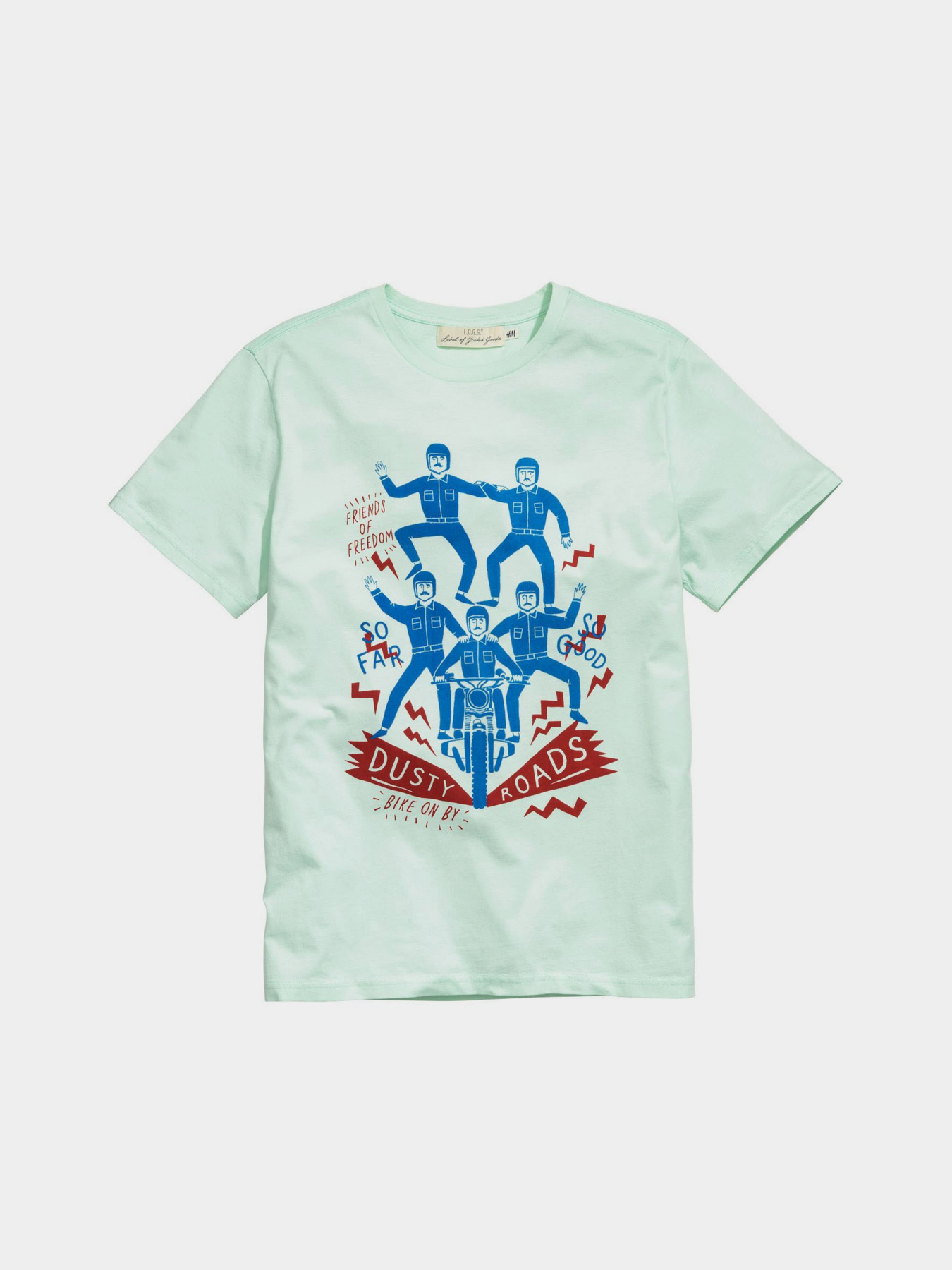 Футболки и поло H&M модель 0394674_с.зелений комб. Фото