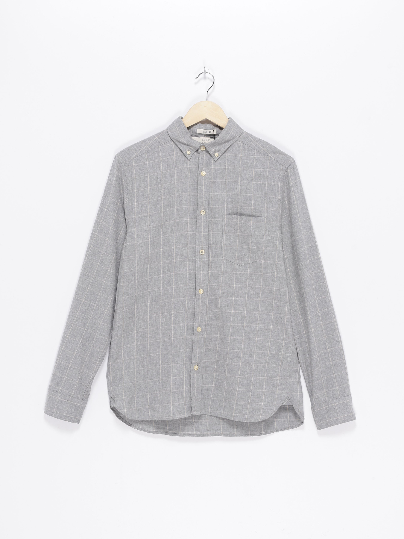 Сорочки H&M модель 0422950_сірий комб. Фото
