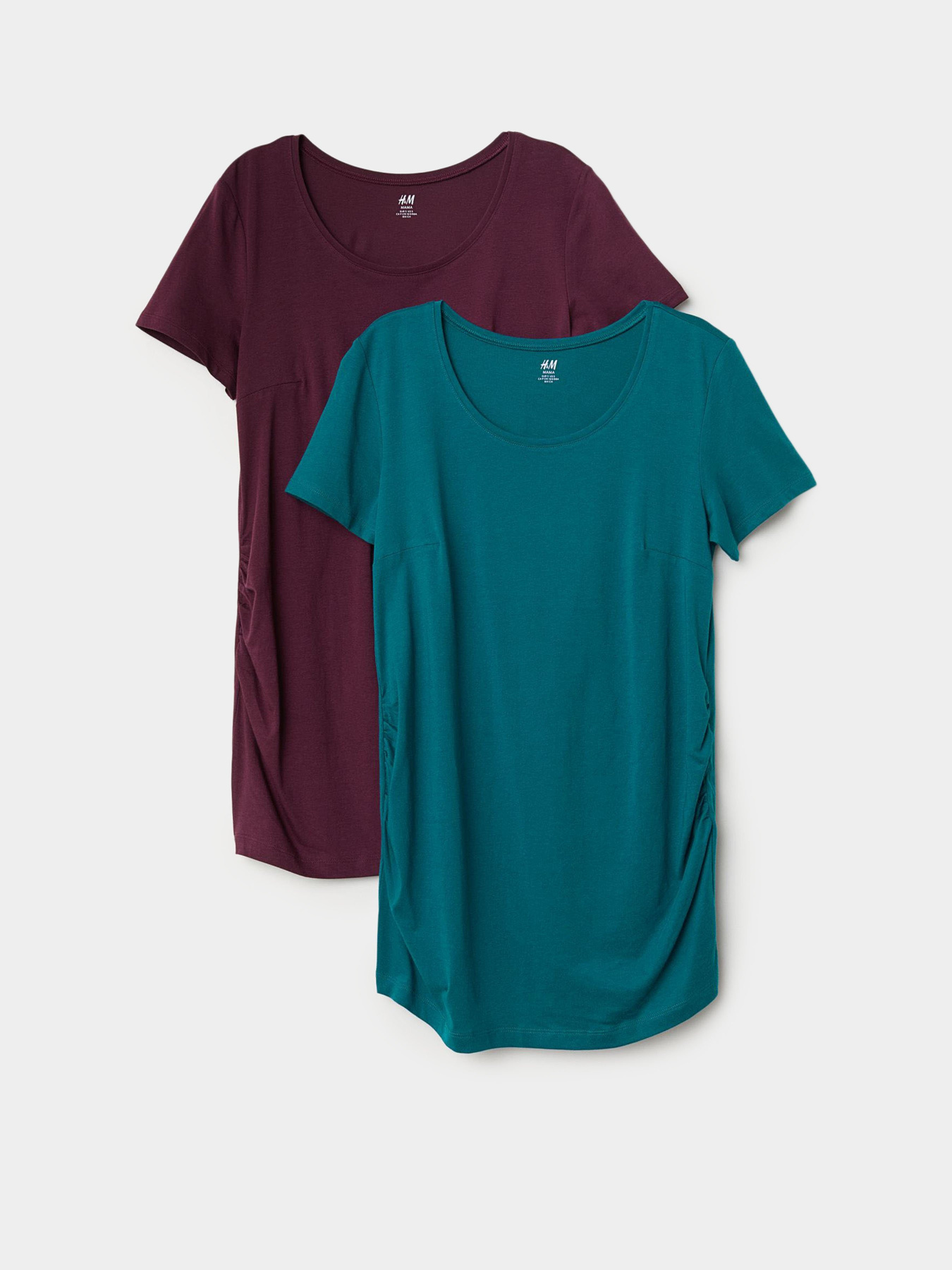 Футболки і поло H&M модель 0433444_бордовий з бірюзовим Фото