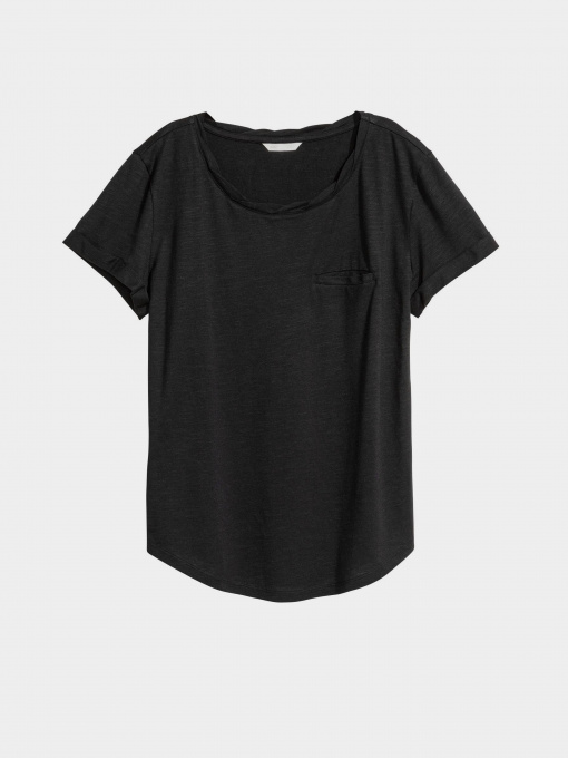 Футболки і поло H&M модель 0439577_чорний Фото