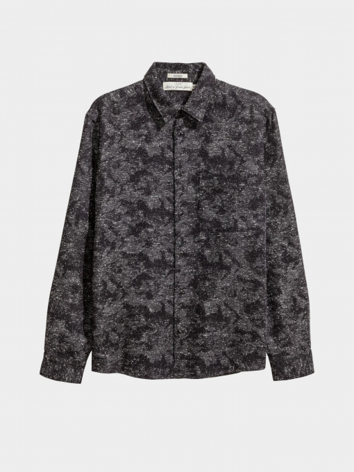 Рубашки H&M модель 0454588_чорний комб. Фото