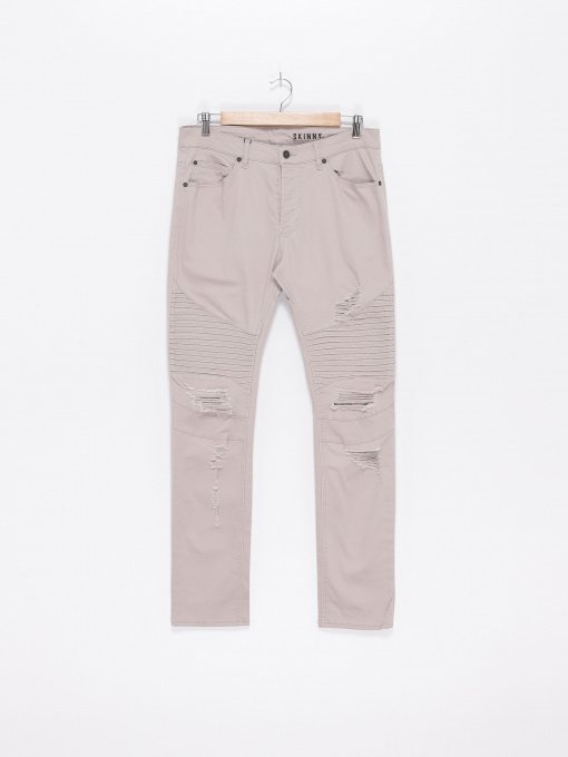 Брюки H&M модель 0458428_бежевий Фото