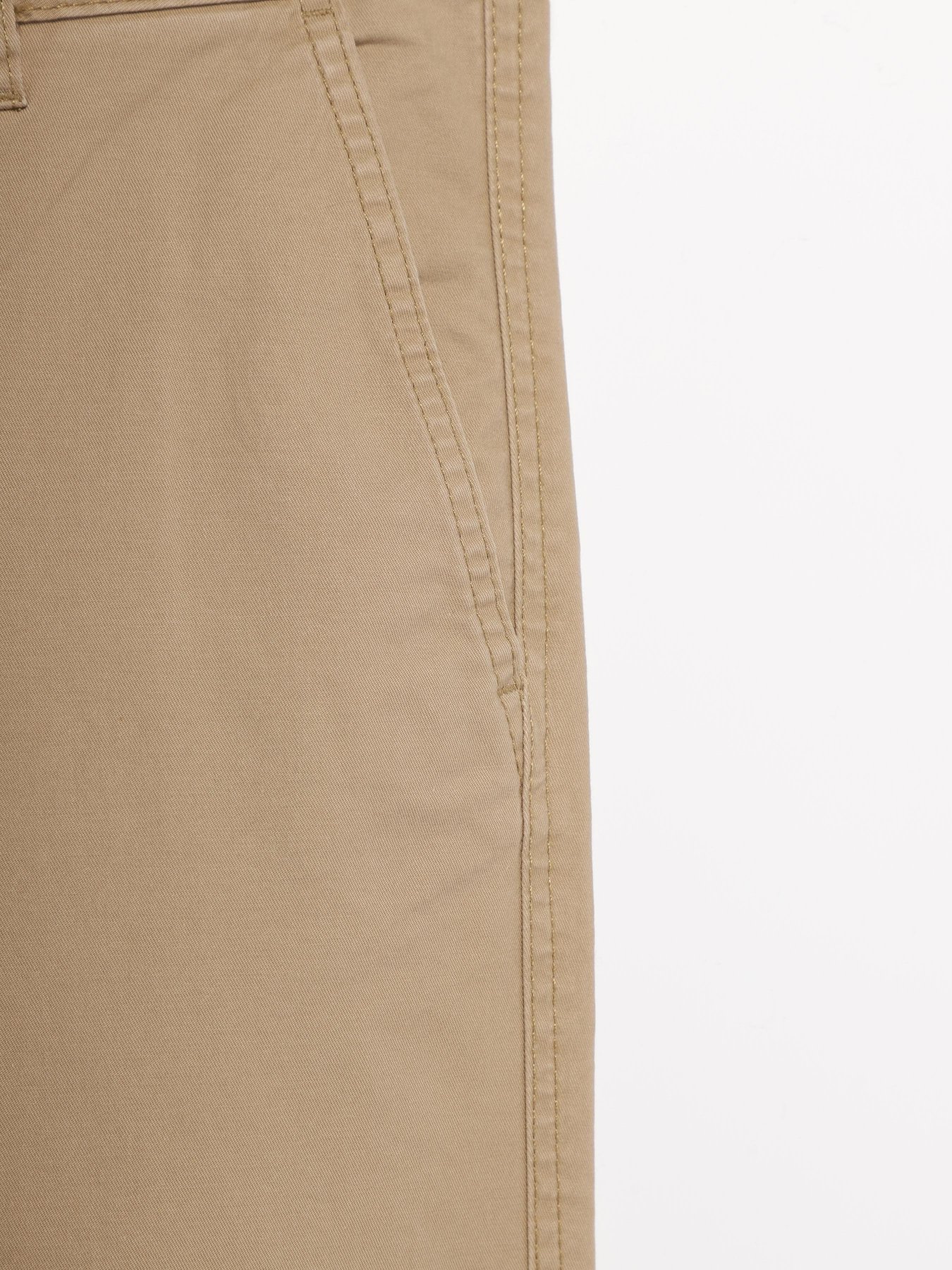 Брюки H&M модель 0491912_бежевий Фото