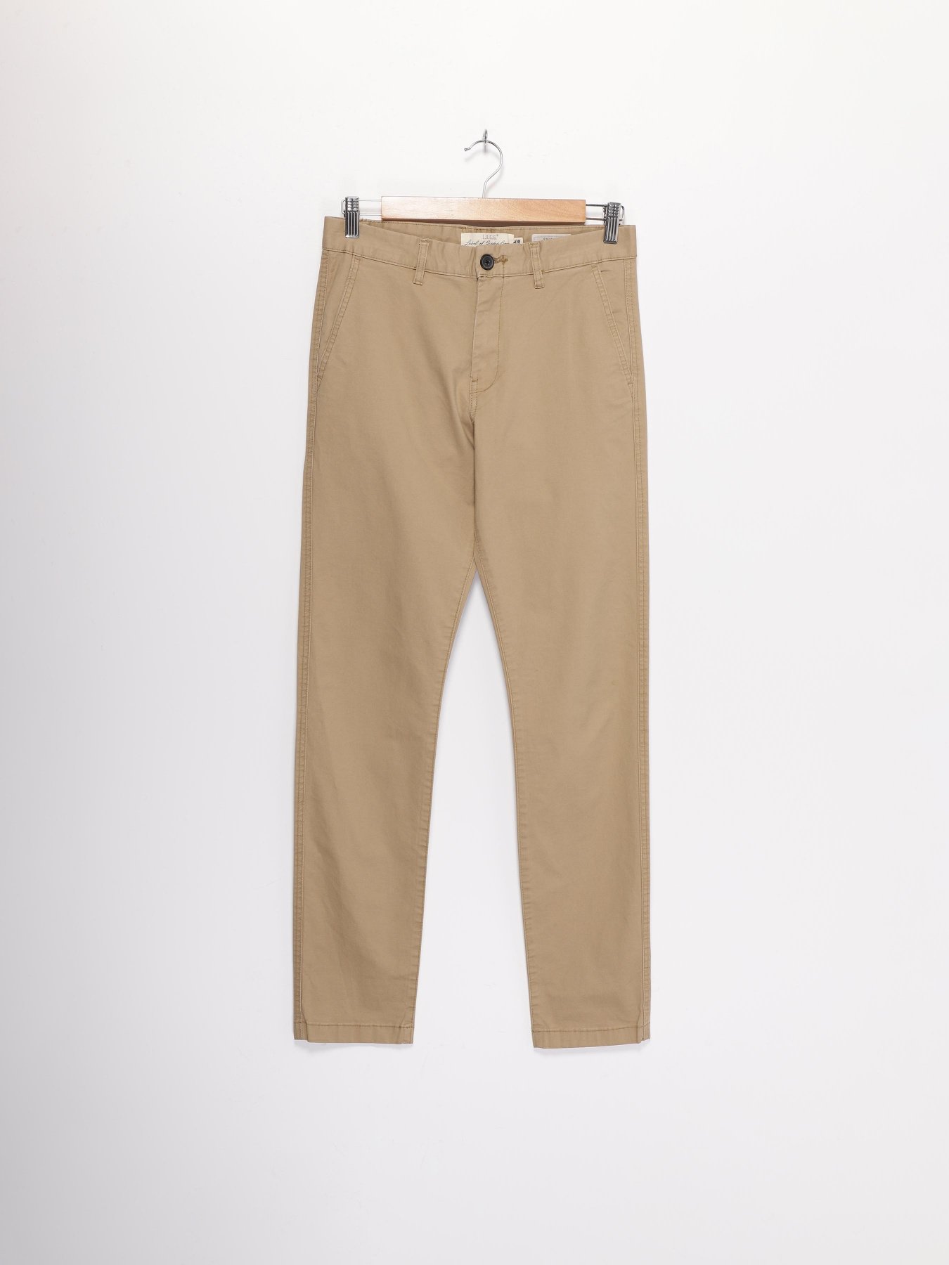 Брюки H&M модель 0491912_бежевий Фото