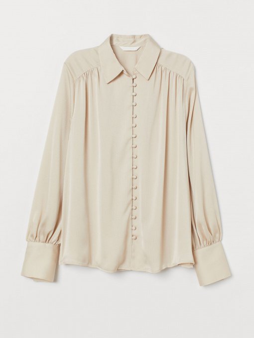 Рубашки H&M модель 0790786_с.бежевий Фото