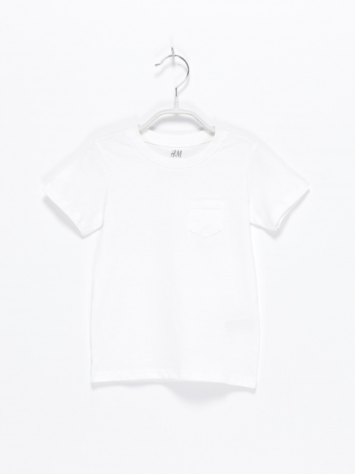 Футболки і поло H&M модель 0531802_білий Фото