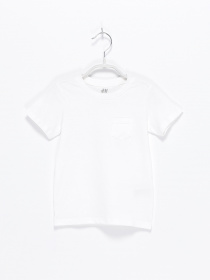 Футболки і поло H&M модель 0531802_білий Фото