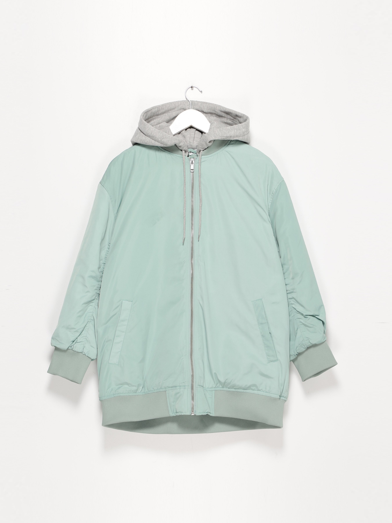 Куртки та дублянки H&M модель 0793731_бірюзовий з сірим Куртки та дублянки H&M модель 0793731_бірюзовий з сірим Фото