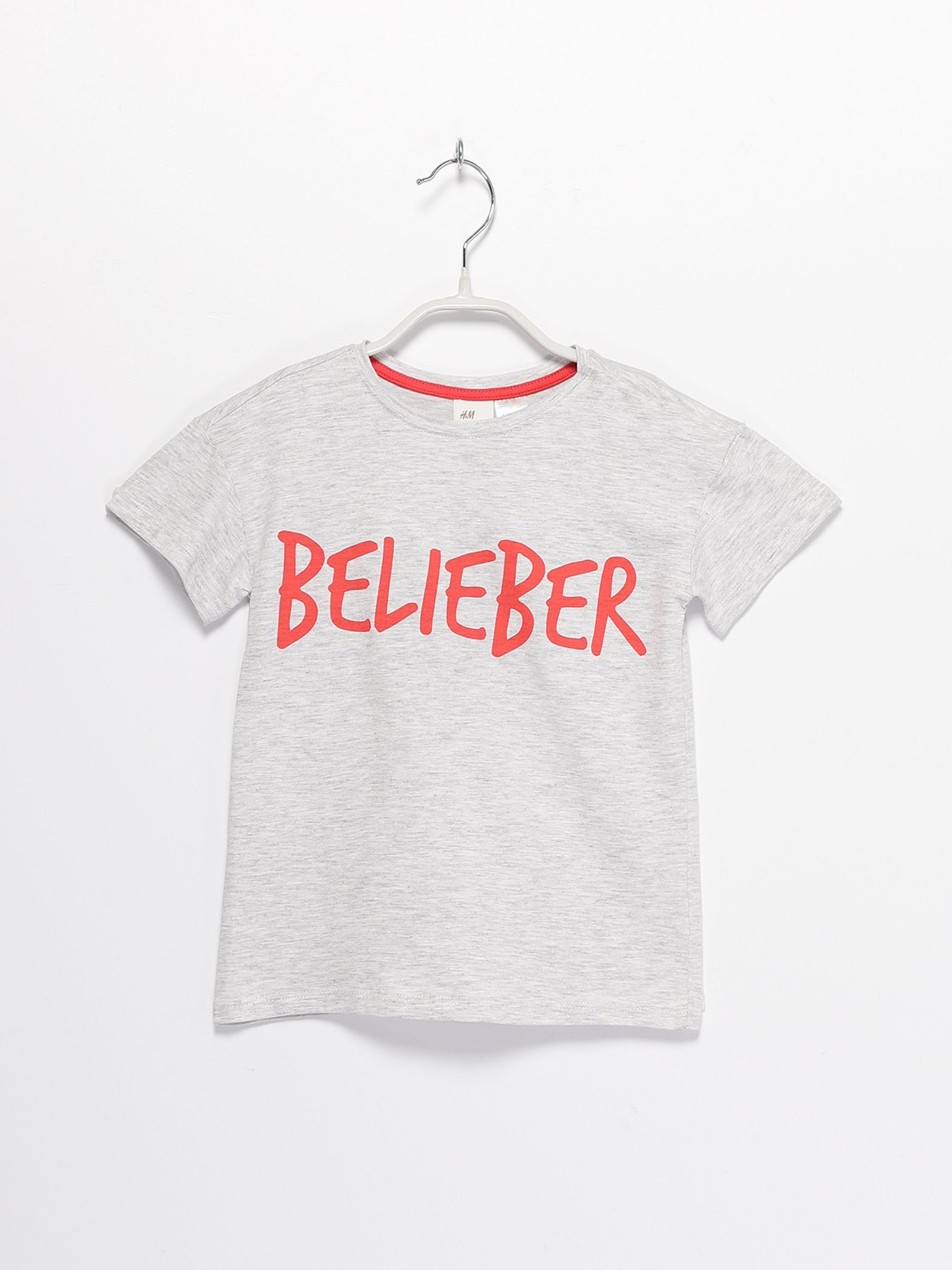 Футболки і поло H&M модель 0576568_сірий з червоним Фото
