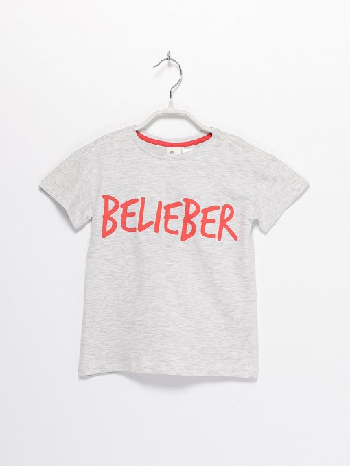 Футболки і поло H&M модель 0576568_сірий з червоним Фото
