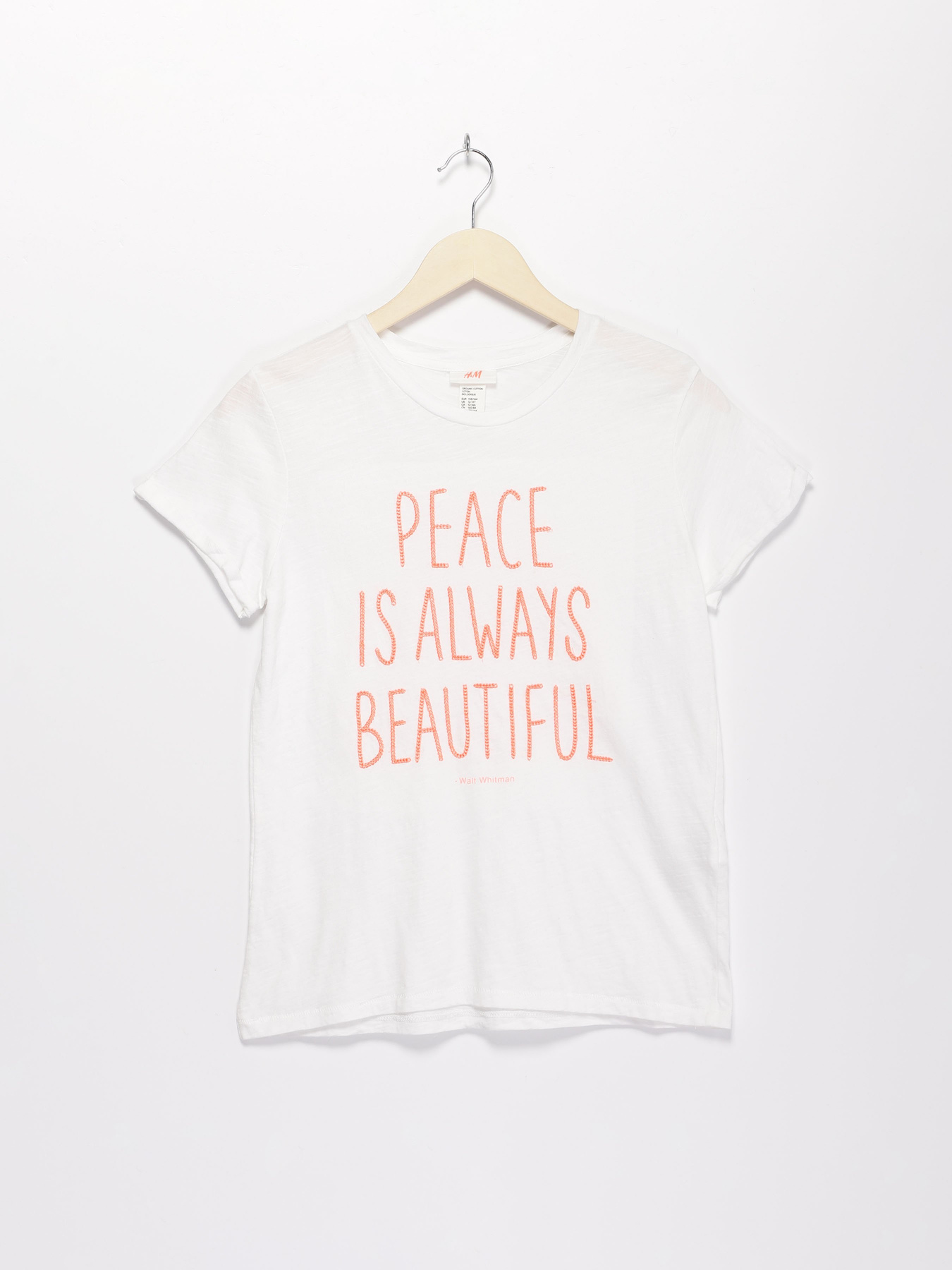 Футболки і поло H&M модель 06197841_білий комб. Фото