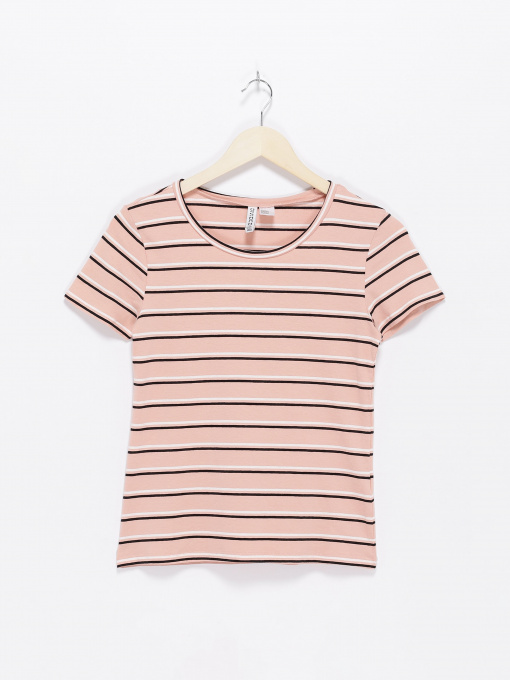 Футболки і поло H&M модель 0678342_персиковий комб. Фото
