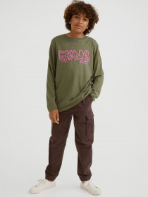 Штани H&M модель 0689014_с.коричневий Фото