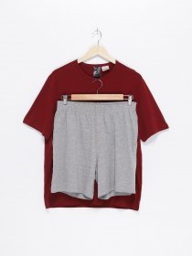 Одежда для дома и сна H&M модель 0691683_бордовий з сірим Фото