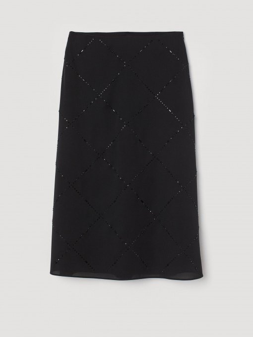 Спідниці H&M модель 0804680_чорний Фото