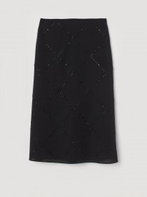 Юбки H&M модель 0804680_чорний Фото