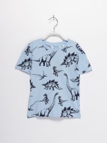 Футболки и поло H&M модель 0713922_синій з т.синім Фото
